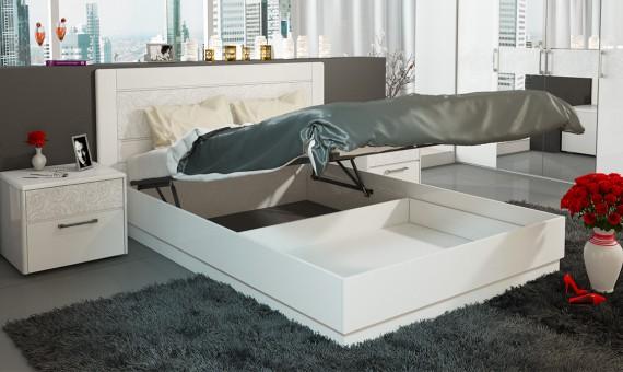 Letto Amelie con meccanismo di sollevamento SM-193.01.002 160
