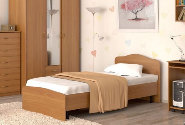 Letto singolo 90x200 cm Fairy + metallo. base