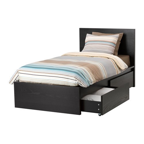 Letto singolo con 2 cassetti