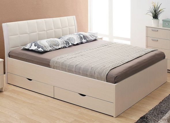 letto con cassetto per la biancheria