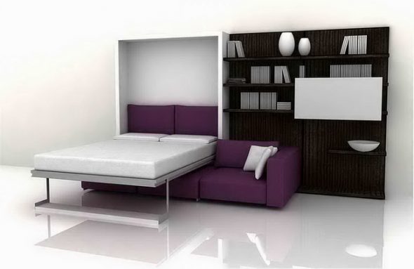 Letto con meccanismo di sollevamento-design
