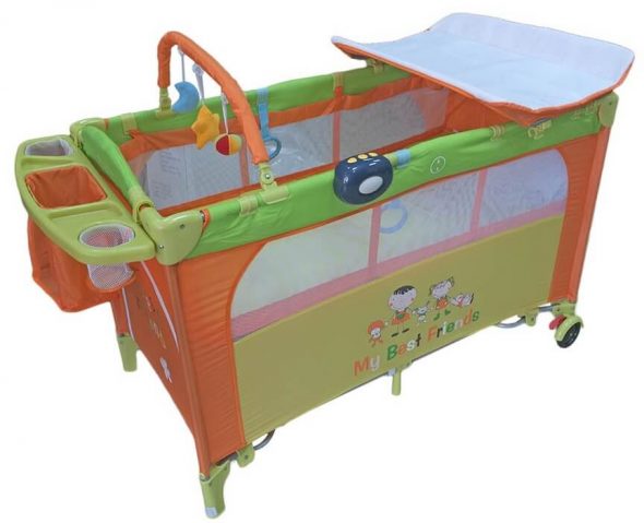 Culla da gioco assemblata