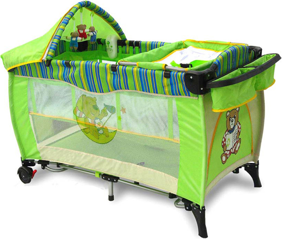 Box-letto Baba Prestige Deluh 2 livelli + sedia a dondolo + musica