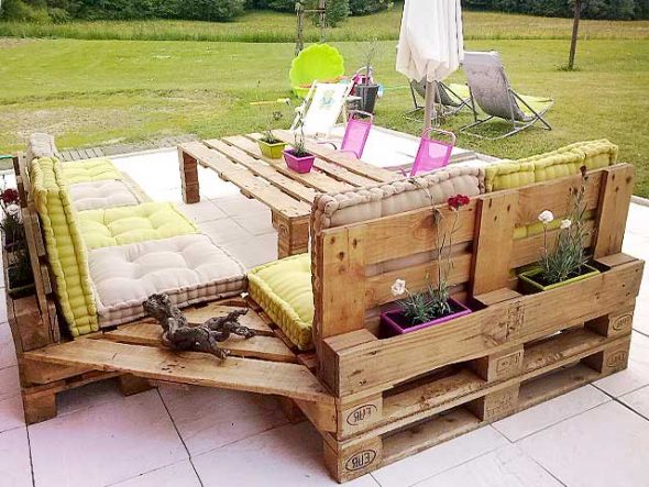 Set di mobili fai da te in pallet