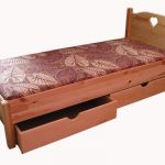 Letto singolo con cassetti per cameretta bambini