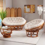 Mobili in vimini realizzati in rattan naturale
