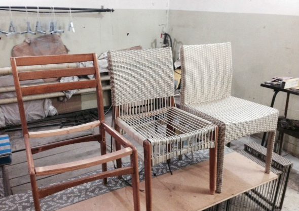 Mobili in vimini e rattan fatti a mano
