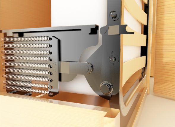 Meccanismo di sollevamento a molla per letto