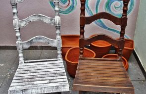 Restauro di una sedia in legno