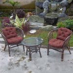 Mobili da giardino in rattan