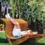 Sedia a dondolo da giardino fai da te