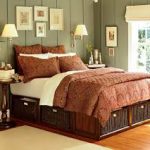 Letto in legno per famiglie con cassetti contenitore in camera da letto