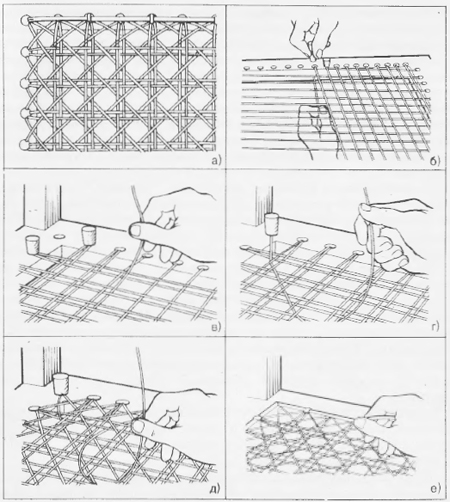 Intreccio di rattan fai da te