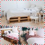 Mobili da camera da letto in pallet di campagna