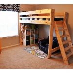 Letto a soppalco in legno
