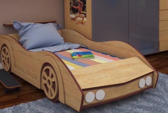 Letto per auto in legno