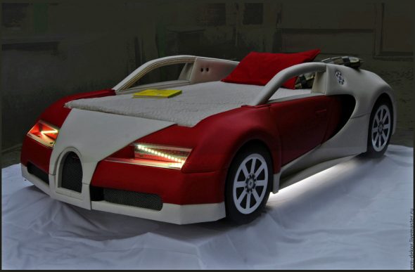 Letto per auto per bambini con retroilluminazione