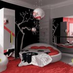 Design della stanza con note giapponesi