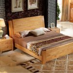 Letto matrimoniale in rovere massello