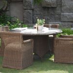 foto con opzioni di mobili da giardino in rattan artificiale