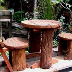 Lavorazione grezza di prodotti in legno per lo stile country