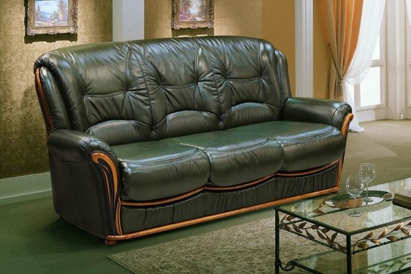 rivestimento divano classico - pelle