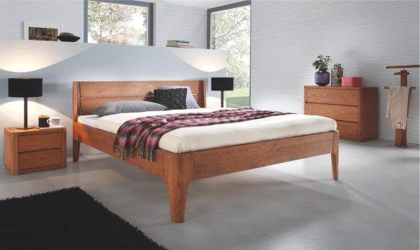 Letto classico in rovere