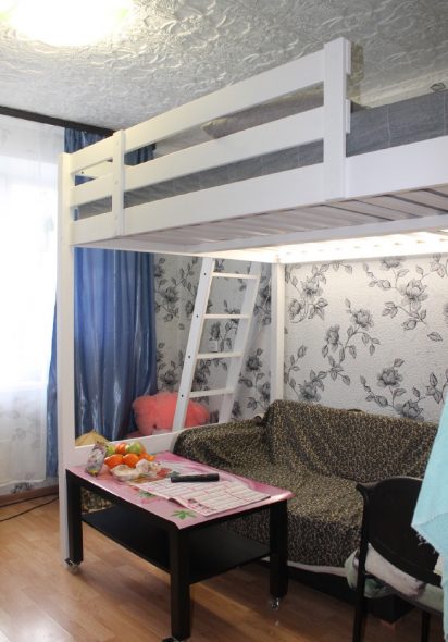 Letto a soppalco Sturo all'interno