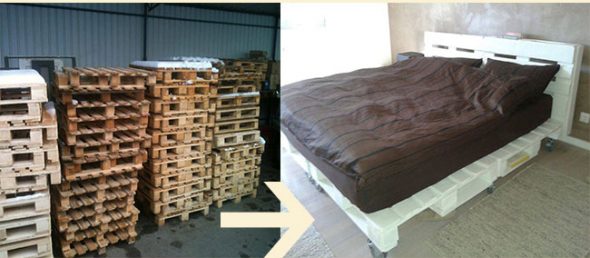 Letto in pallet: è reale