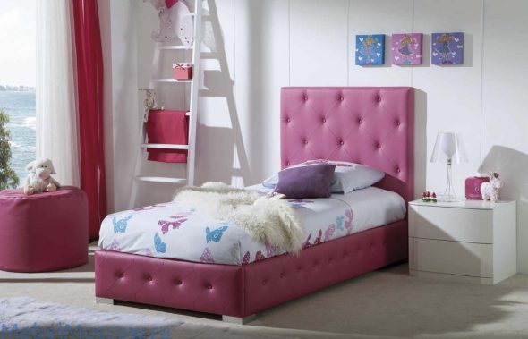 letto singolo 90x200 (ecopelle)