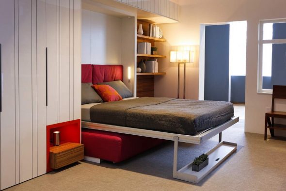 Armadio-letto per piccolo appartamento