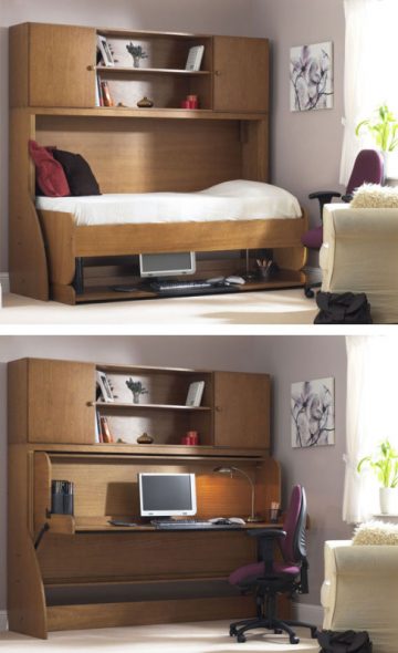 Letto che si trasforma in tavolo