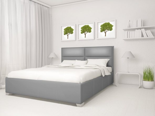 Postelja v minimalističnem slogu