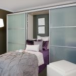 Letto integrato in un armadio