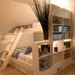 Letto a soppalco in legno per bambini