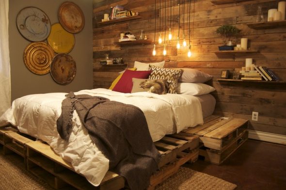 Letto matrimoniale laccato