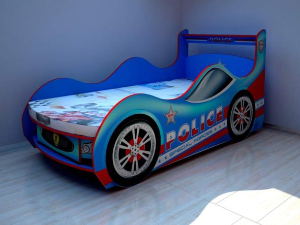 Polizia del letto dell'auto