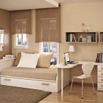 Arredamento studiato per un monolocale
