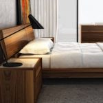 Design alla moda per camera da letto in legno