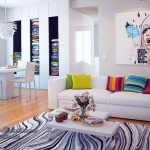 Arredamento soft per la casa in un monolocale