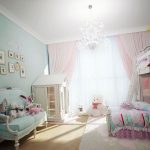 Una camera da letto dolce e accogliente per una ragazza dolce