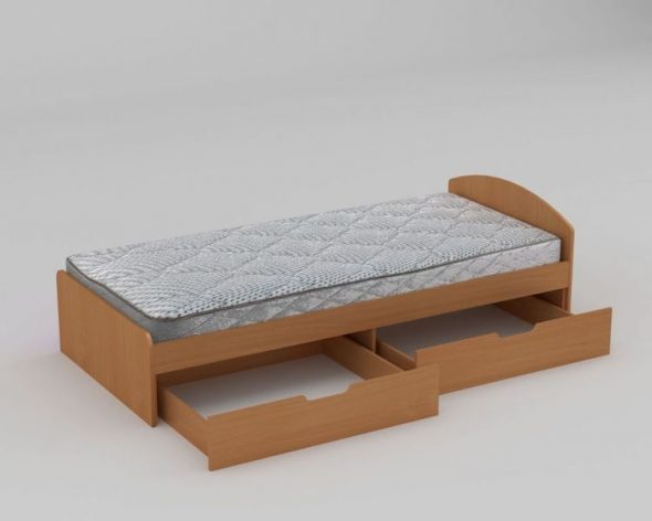 letto singolo in truciolare