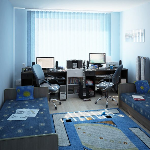Decorare una stanza per due ragazzi