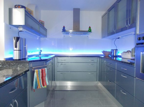 Retroilluminazione del grembiule da cucina