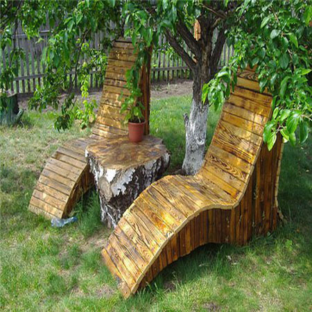 mobili da giardino in legno