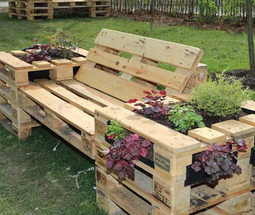 Mobili da giardino fai da te con pallet