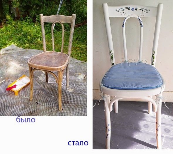 rendere di nuovo utile una vecchia sedia