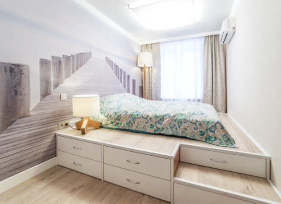 Letto grande e lussuoso
