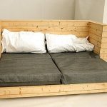 Divano letto pieghevole in pallet