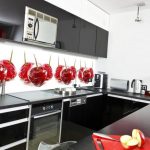 Pannelli in vetro per la cucina con illuminazione aggiuntiva